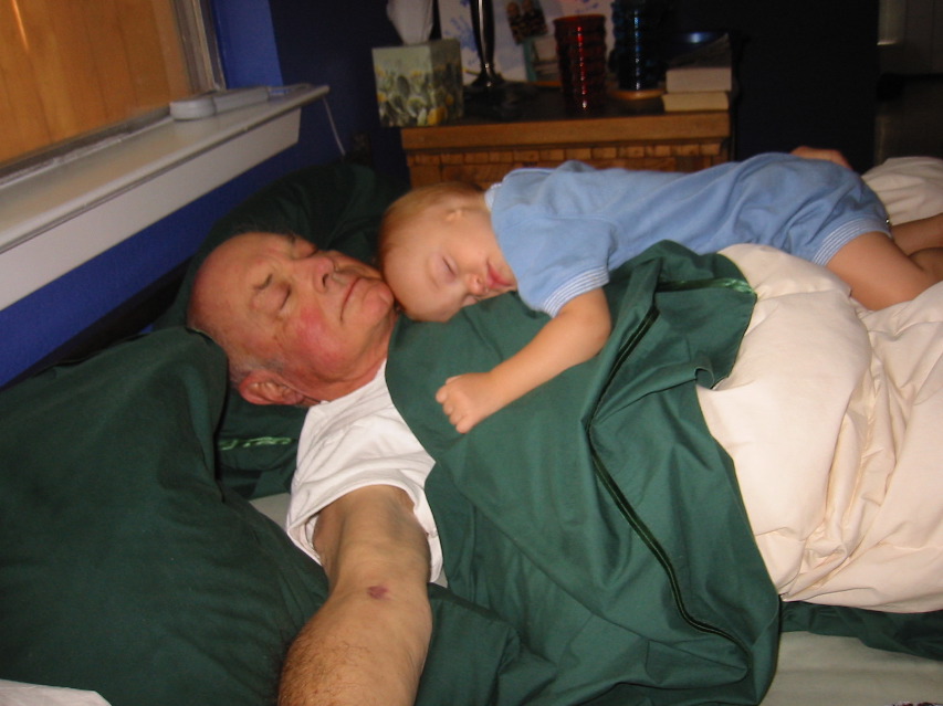 Is there any better way to take a nap? Griffin and Opa napping.